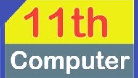11th Computer Science - Chapter - 1 - Introduction to Computers(Part - 2)