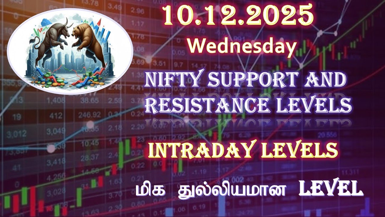 Tomorrow's Market Levels 10 dec 2025 || Nifty intraday for beginners 