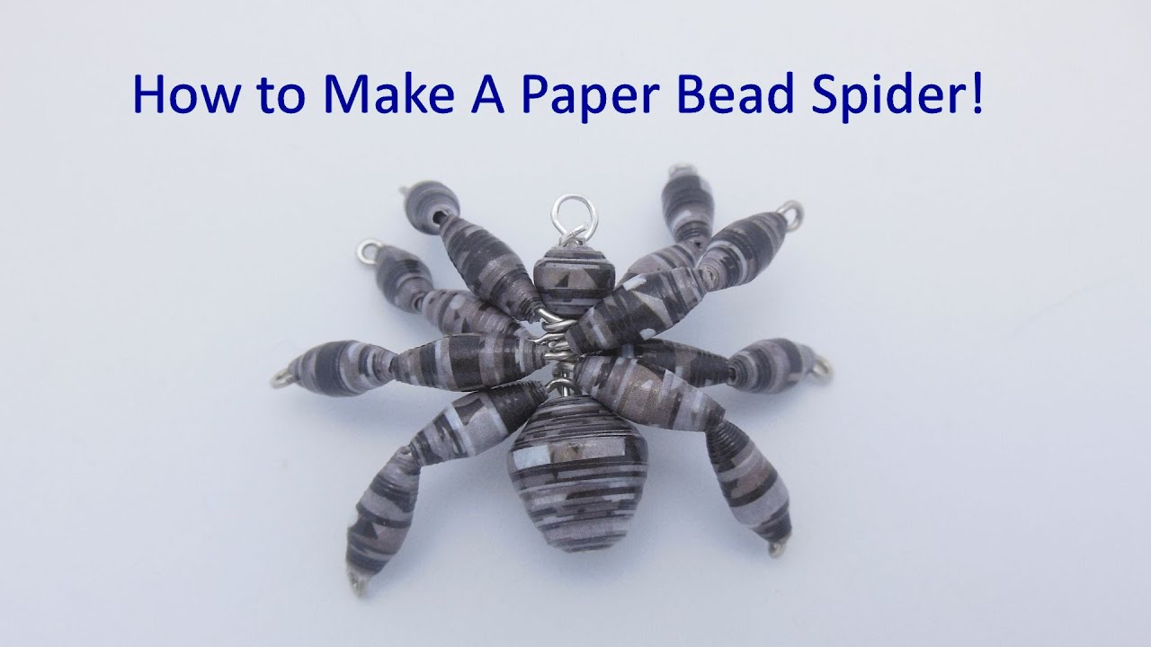 How to Make a Paper Bead Spider YouTube