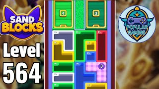 Sand Blocks: Drop Puzzle Level 564: Gameplay Solution