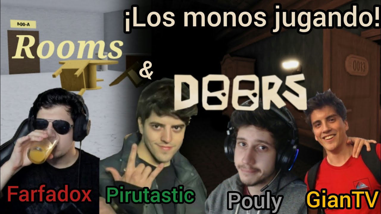 Los monos jugando Doors & Rooms | Farfadox | Roblox
