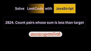 2824. Count pairs whose sum is Less than target