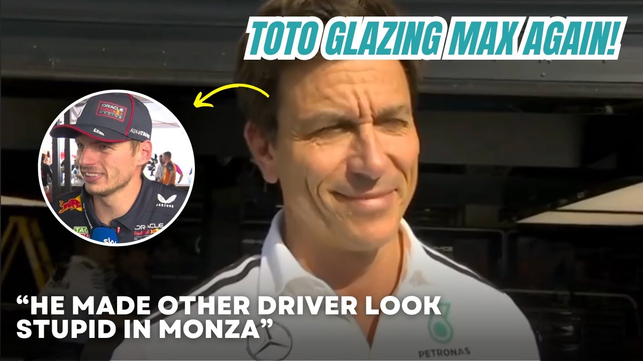 Toto Wolff “Glazing” Max Verstappen, Says He Made 19 Other F1 Drivers Look Stupid at Monza
