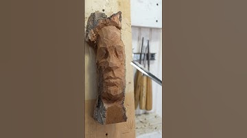 Sculpting a Wooden Face