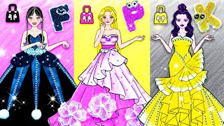 Paper Dolls Dress Up | Barbies Alphabet Costumes Dress Up Contest - DIY Fashion Show | Barbie Story