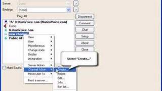 How To Add Sub Channels to a Ventrilo Server