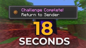 Minecraft Return To Sender Speedrun (18.19)