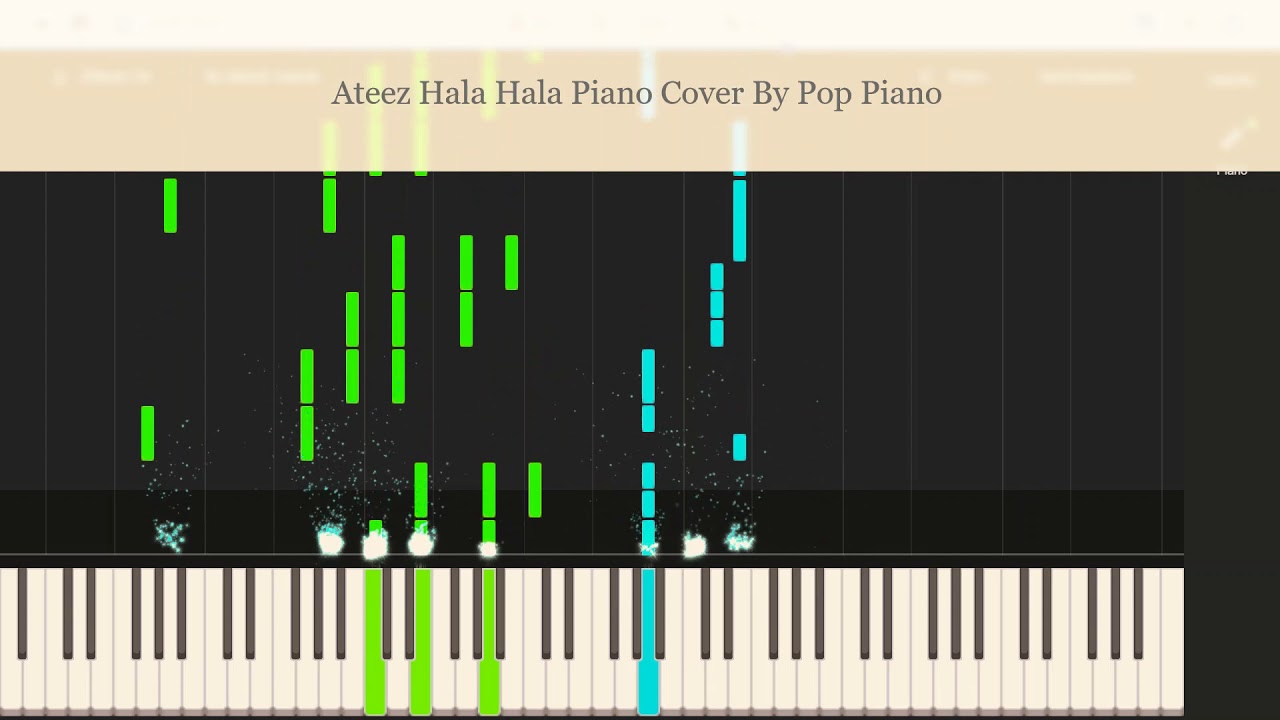 Ateez Hala Hala PIANO TUTORIAL FOR BEGINNERS