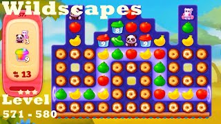 Wildscapes Level 571 - 580 HD Walkthrough | Gameplay | 3 - match game | ios | android | pc | app