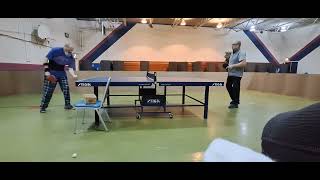 One minute of table tennis backhand roll-up 🏓