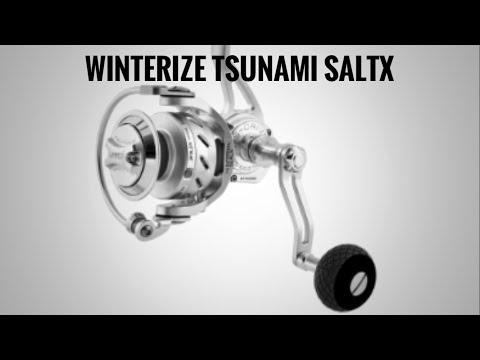 How to winterize tsunami Saltx fishing reel !! 