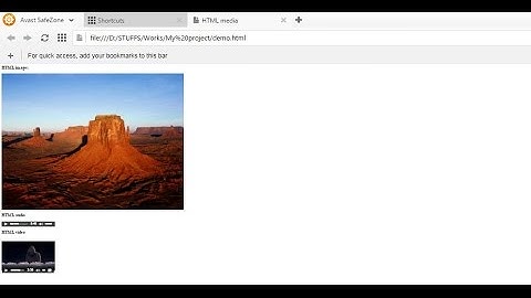 How to insert image, audio and video in web page