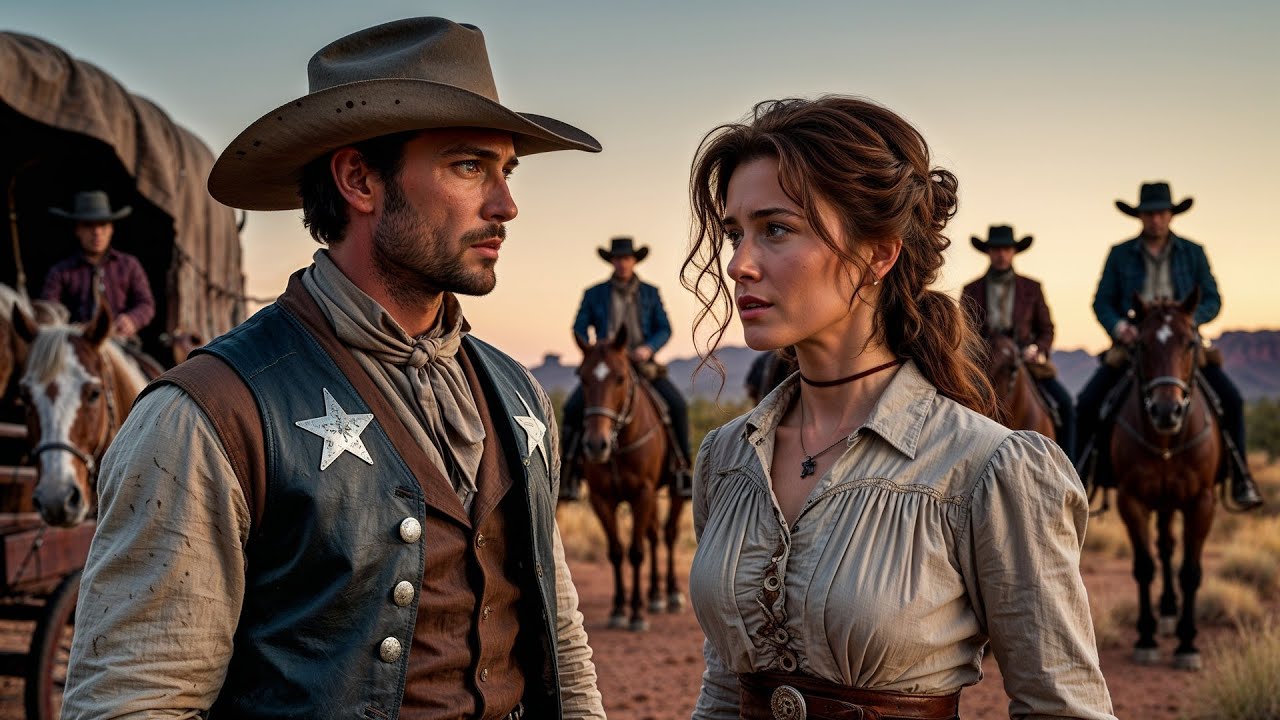 Five Outlaws Surrounded Her Broken-Down Wagon, A Cowboy Arrived and Faced Them All