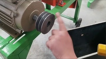 How to install and use small chaff cutter machine