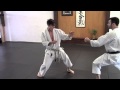 Karate Crescent Kick with Takedown