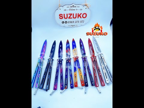 Video Đồ chơi tập quay mô hình dao balisong cán thẳng CSGO... - youtube