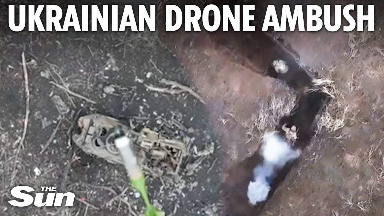 Ukrainian Drones Drop bombs on Russian Soldiers in Trenches and Destroys Tanks on Frontline