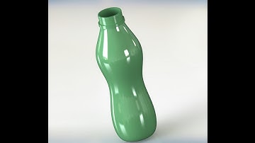 Making of water bottle in solidworks