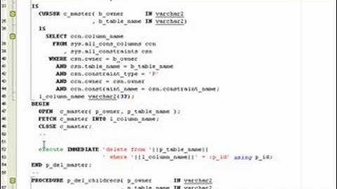 How to edit a stored procedure in Oracle database