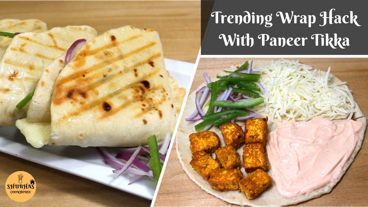 Trending Tortilla Wrap Hack With Paneer Tikka & Homemade Tortilla | Viral Tortilla Wrap Hack