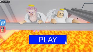 HELP BARRY And GRANNY! BARRY'S PRISON RUN (OBBY)! LAVA MODE - Use All Morphs Unlocked!
