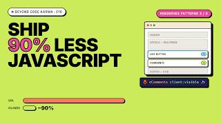Islands Architecture: How Astro Ships 90% Less JavaScript