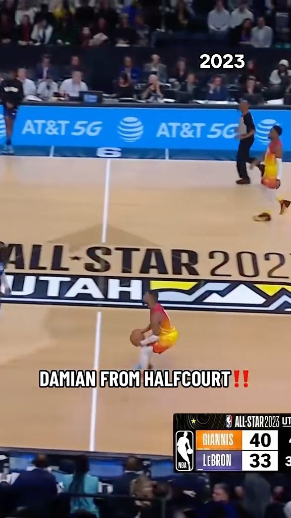 Dame pulled up from HALFCOURT!