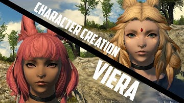 Final Fantasy XIV : Shadowbringers - Viera Character Creation and Armor Preview