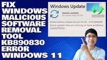 How To Fix Windows Malicious Software Removal Tool KB890830 Error in Windows 11