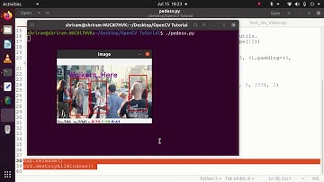 19. How to detect pedestrians from the Video Feed with OpenCV realtime?