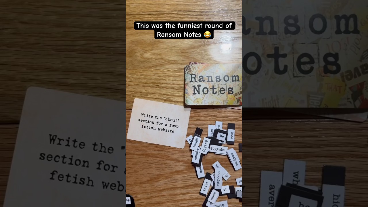 90s Ransom Notes Another round of Ransom Notes! #shorts #ransomnotes #boardgames - YouTube