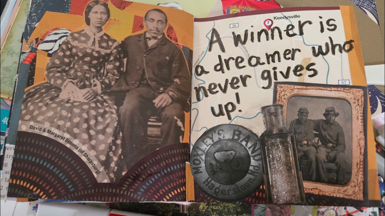 Small junk journal made from a magazine