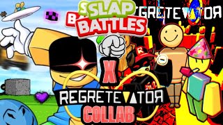 (SLAP BATTLES & REGRETEVATOR COLLAB) Mr & Golem Experience | Slap Battles Roblox!