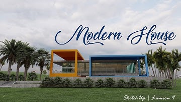 Lumion 9 pro | Modern House | 3D Walkthrough | Design By - Sanjay | SketchUp