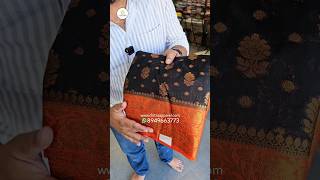 Black Banarasi Silk Dual Shade Saree 🖤✨ Royal Wedding Look Under ₹2549 😍 | Latest Saree Collection