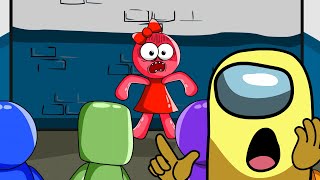 Rainbow Friends Corrupted Story - Mini Crewmate Сomments | Rainbow Friends Among Us Animation