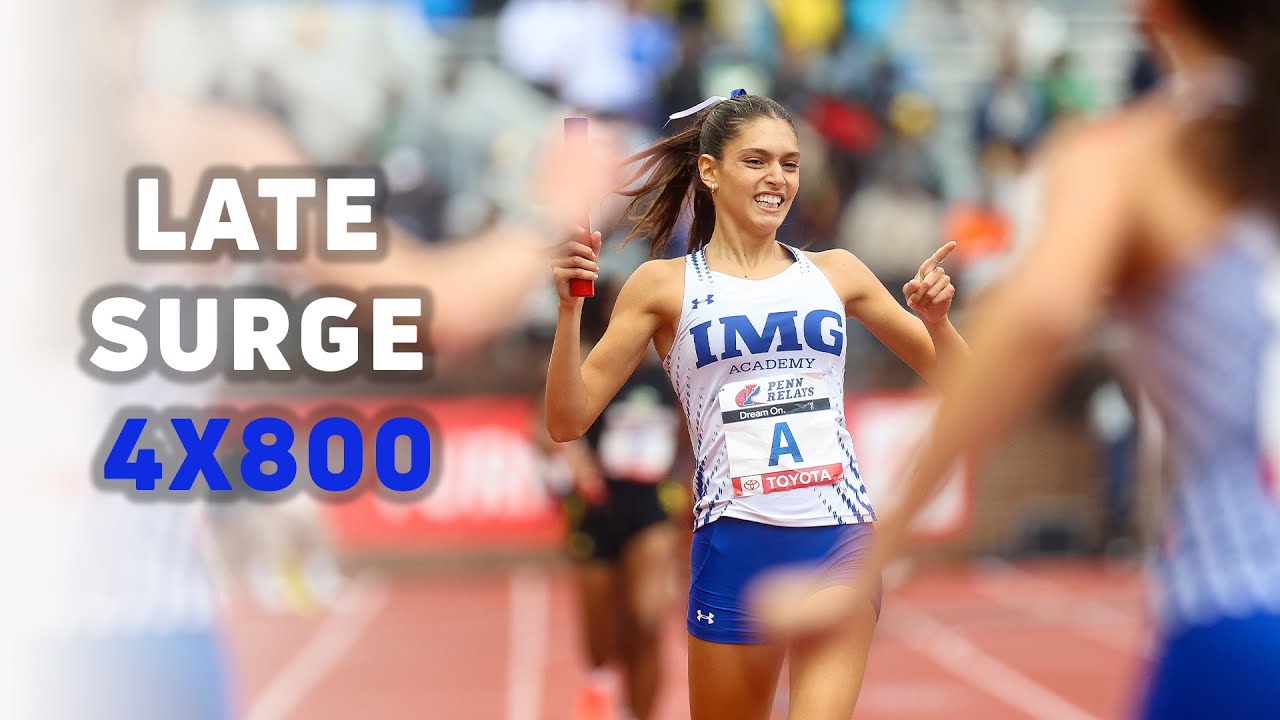 Girls 4x800 COA IMG Wins in 8:40! | 2025 Penn Relays Top-3 All-Time Finish