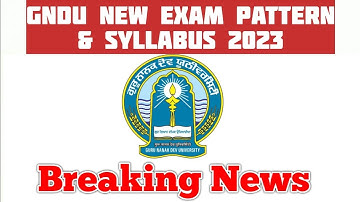 GNDU New Syllabus and Exam Pattern 2023 || Gndu Syllabus and Exam Pattern Change || Gndu Latest News