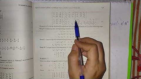 Cholesky Method Exercise 2.5 || Numerical analysis BSc 2nd Year
