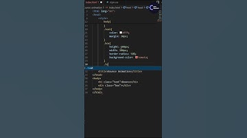 Bounce Animation Using HTML and CSS | #webdev