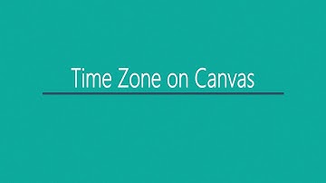 Time Zone on Canvas