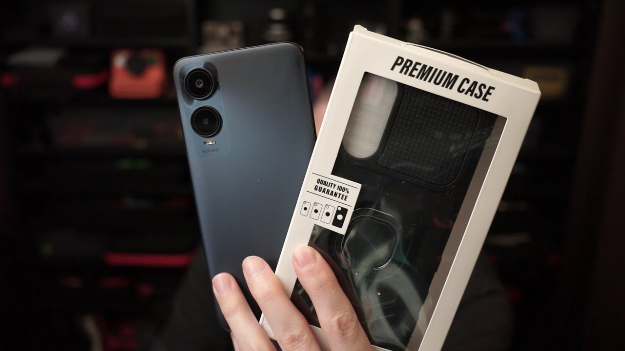 Phone case unboxing for a new $20 social media phone I'm setting up ...