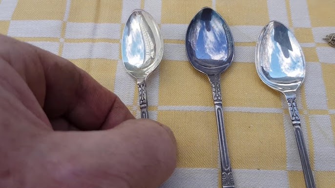 Foil, baking soda, salt and boiling water. Cleaning my inherited silver  plated flatware. : r/lifehacks