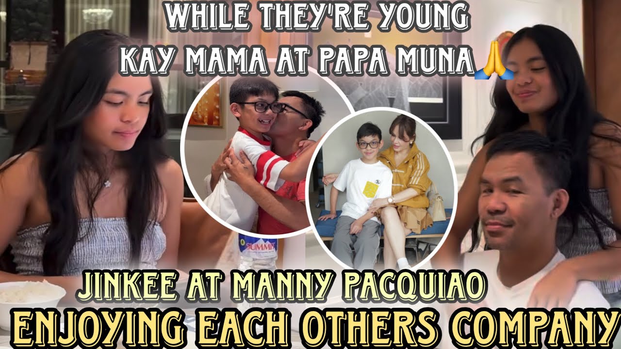 Jinkee at Manny Pacquiao enjoying the company of Queenie and Israel habang bata pa ang mga ito🙏