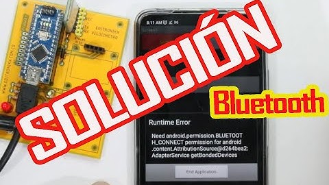 SOLUCION al error de conexión BLUETOOTH de APPINVENTOR con el modulo HC05 need android permission Bt