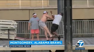 Massive brawl breaks out on Alabama dock after security guard attacked