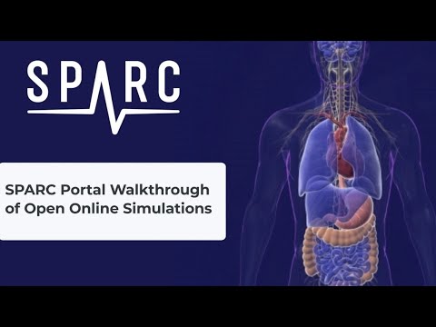 SPARC Portal Walkthrough of Open Online Simulations (SPARC Plug: SPARC Portal Tutorials 2)