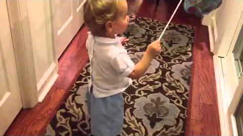 Reese entertaining himself