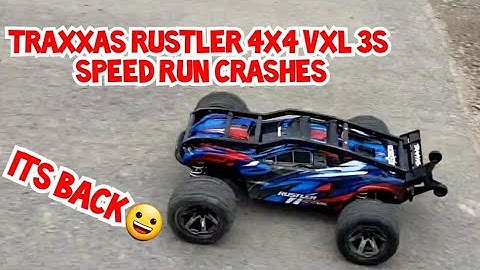 Traxxas Rustler 4x4 Vxl 3s Speed Run Crashes