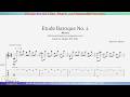 Etude Baroque No. 2 (Monos) Classical Guitar Arrangement with TAB